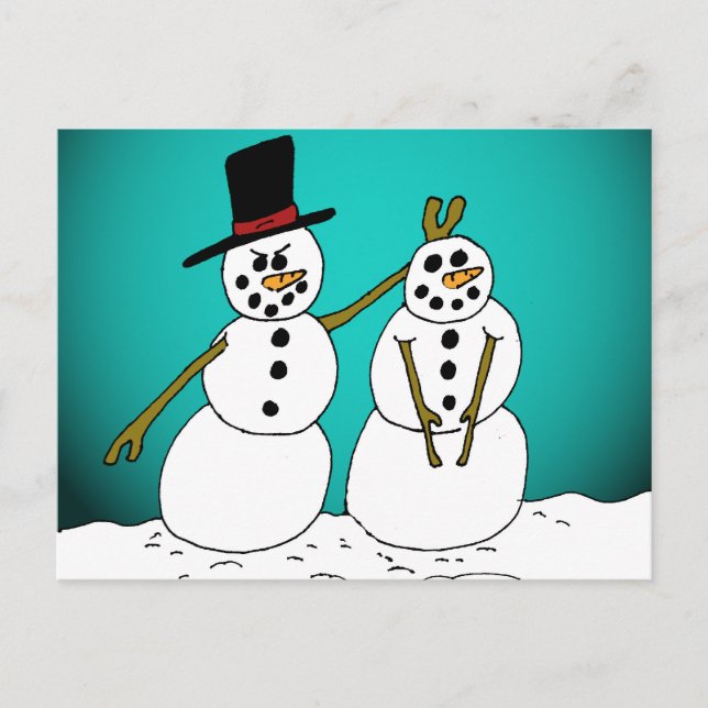 Snowmen1 Postcard (Front)