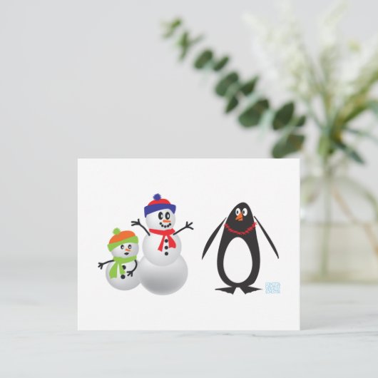 Snowmen and Penguin (Standing Front)