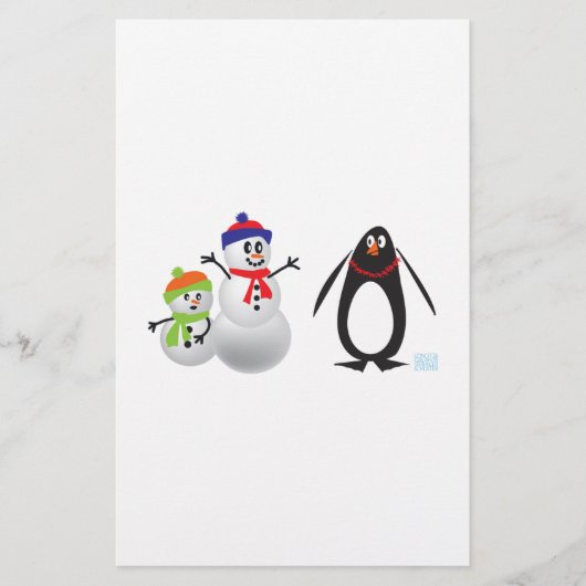 Snowmen and Penguin (Front)