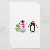 Snowmen and Penguin (Front/Back)