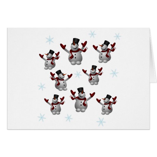 Snowmen and Snowflakes (Front Horizontal)
