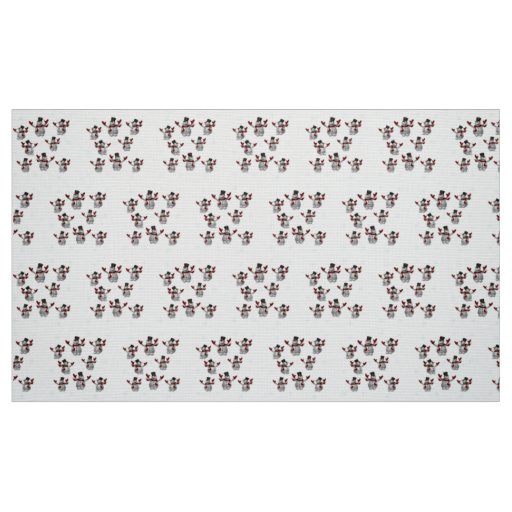Snowmen and Snowflakes Fabric