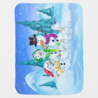 Snowmen Baby Blanket