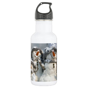 Snowmen Christmas Water Bottle
