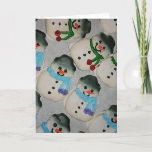 “Snowmen Cookies" Christmas Card