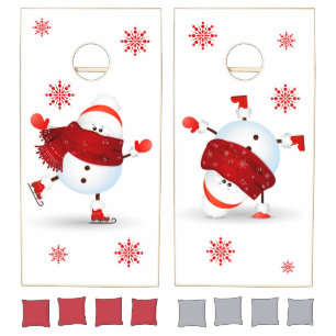 Snowmen Cornhole Set