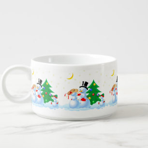 Snowmen Dancing Bowl