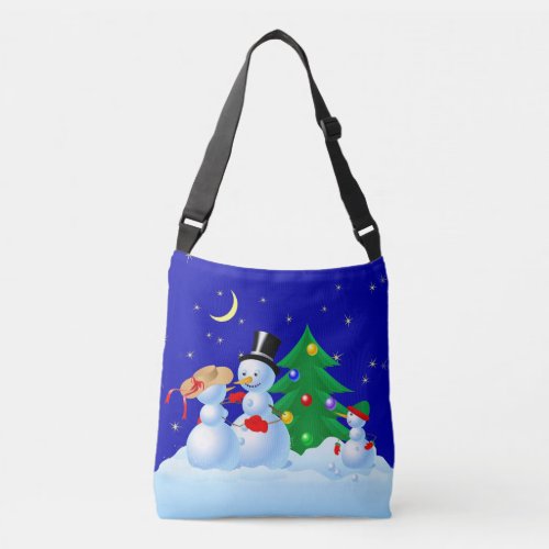 Snowmen Dancing Crossbody Bag