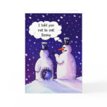 Snowmen Don't Eat Beans Holiday Card Snowmen Don't Eat Beans Holiday Card