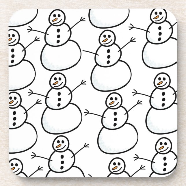 Snowmen Drink Coaster (Front)