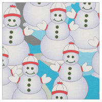 Snowmen Fabric