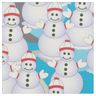 Snowmen Fabric