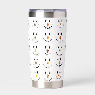 Snowmen Faces Insulated Tumbler