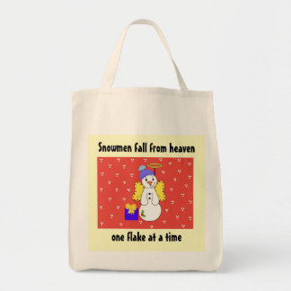 Snowmen Fall From Heaven Tote Bag
