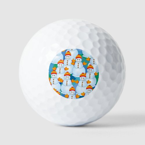 Snowmen Golf Balls