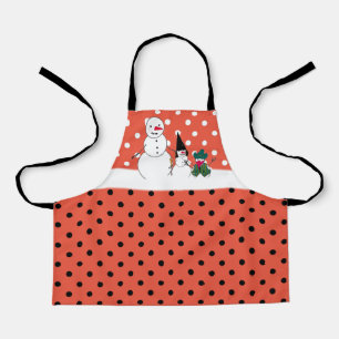 Snowmen Halloween  Apron