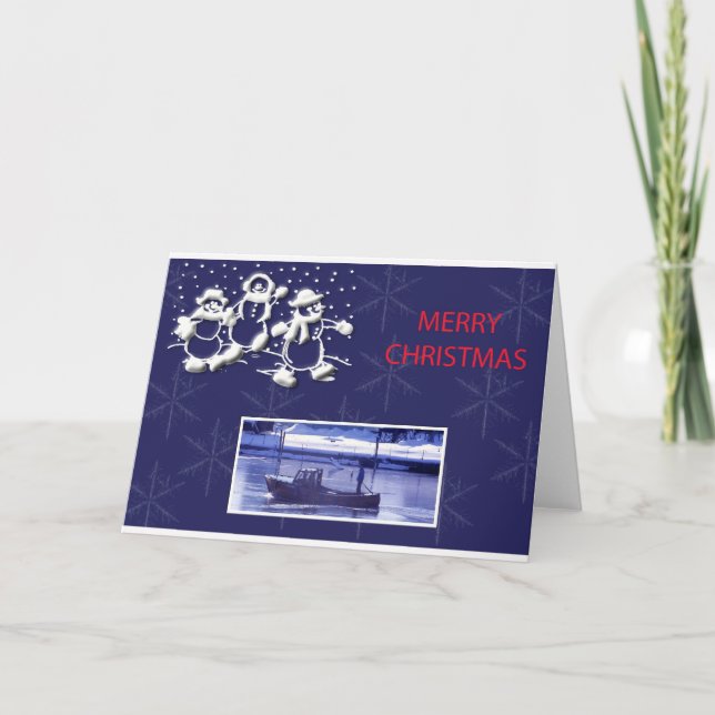 Snowmen Holiday Card (Front)