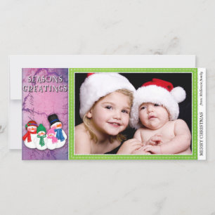 Snowmen Holiday Card
