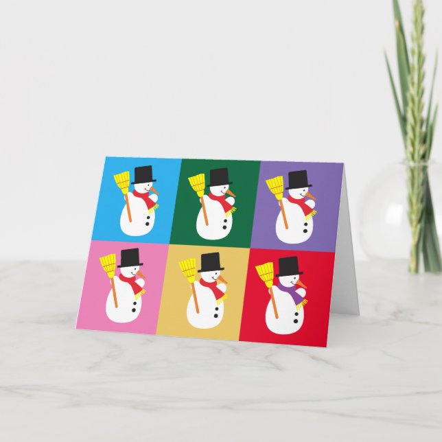 Snowmen Holiday Card (Front)