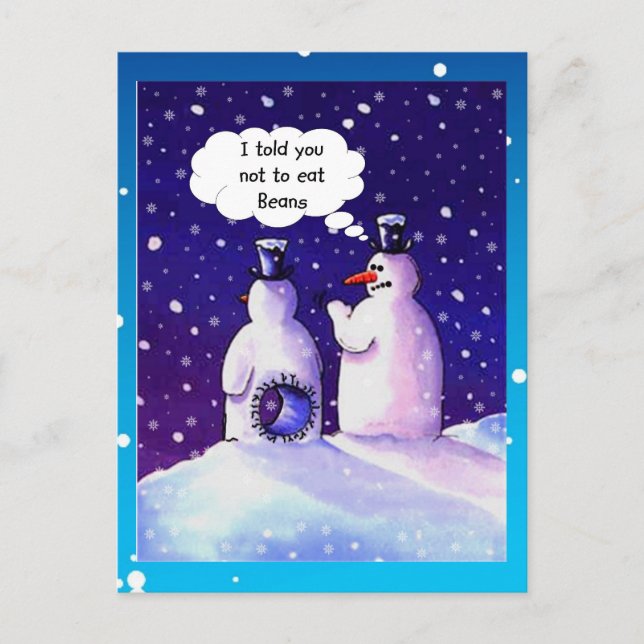 Snowmen Humor Postcard (Front)