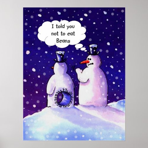 Snowmen Humor Poster