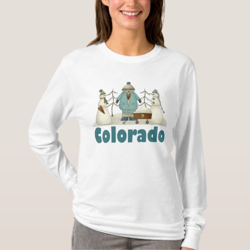 Snowmen In Colorado T_shirt