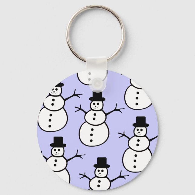 Snowmen Keychain (Front)