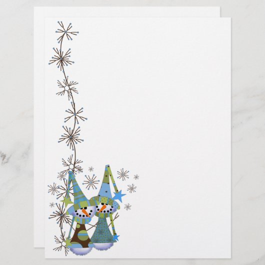Snowmen Letterhead (Front/Back)