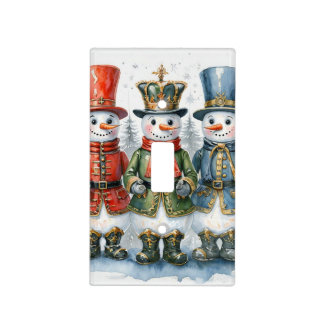 Snowmen Light Switch Cover