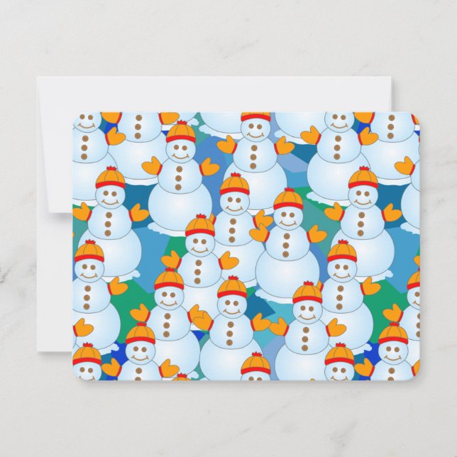 Snowmen Note Card (Front)