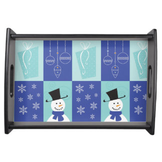 Snowmen, Ornaments and Gifts Serving Tray