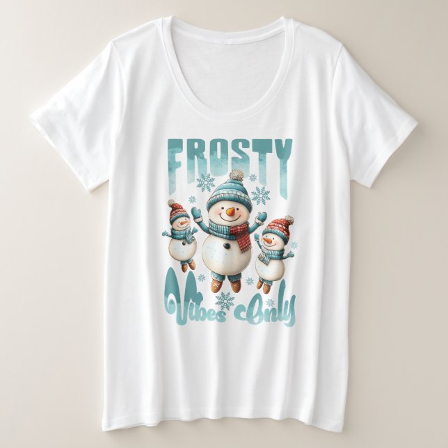 Snowmen  plus size T-Shirt (Design Front)