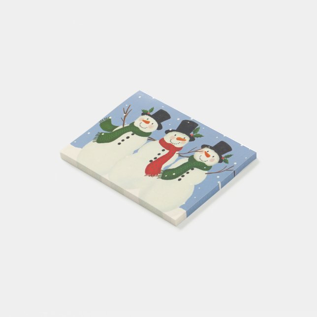Snowmen Post-it Notes (Angled)
