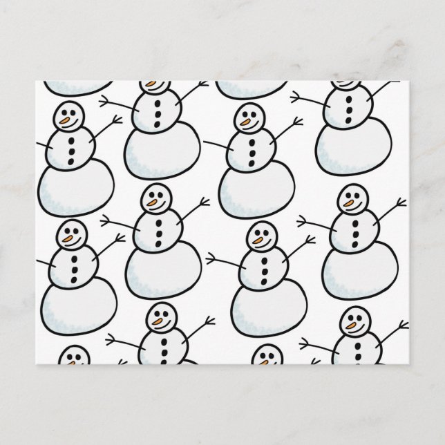 Snowmen Postcard (Front)