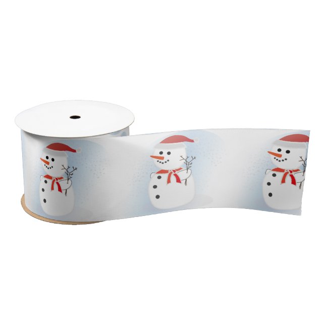 Snowmen Satin Ribbon (Spool)