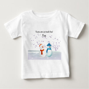 Snowmen Siblings Infant T-Shirt