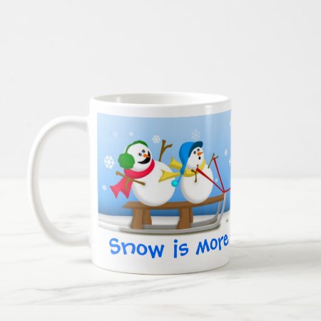 Snowmen Sledding Mug