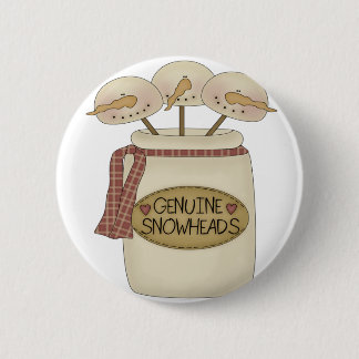 Snowmen Snowheads Button