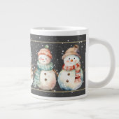 SNOWMEN, SNOWMEN, SNOWMEN WINTER  GIANT COFFEE MUG (Right)