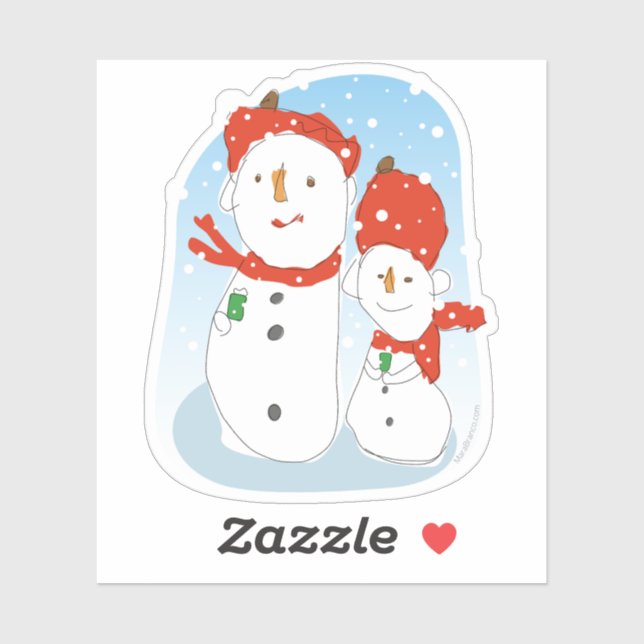 Snowmen Sticker (Sheet)