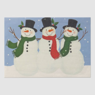 Snowmen Tissue Paper