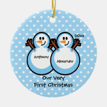 twin girl christmas ornaments