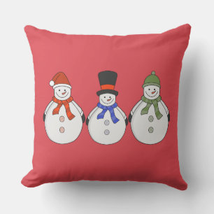 Snowmen Winter has come Outdoor Pillow