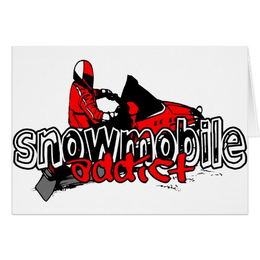 Snowmobile Addict Cards (Front Horizontal)