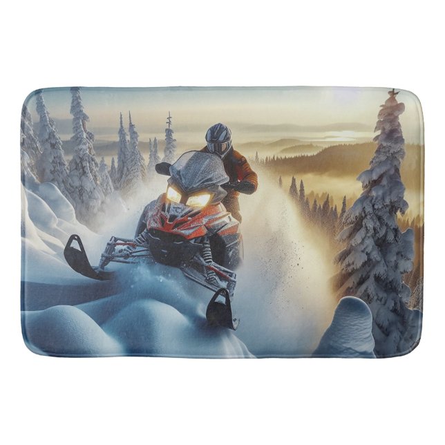Snowmobile Bath Mat (Front)
