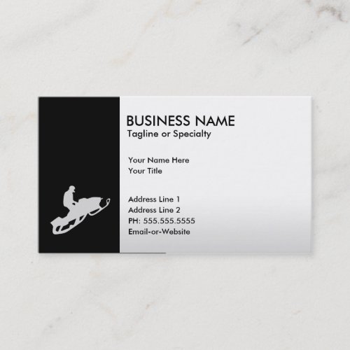 snowmobile business cards