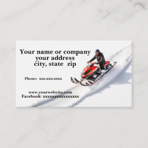 Snowmobile Business Card