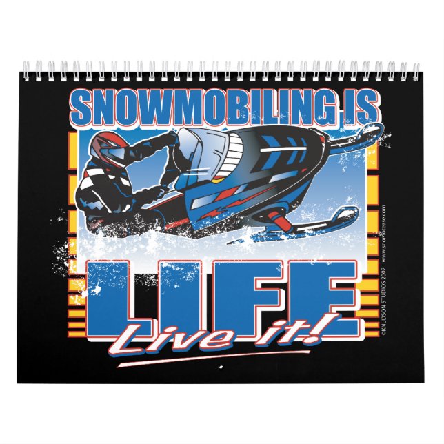 Snowmobile Calander Calendar (Cover)