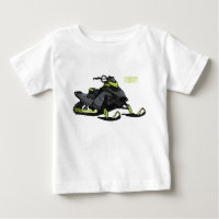 Snowmobile cartoon illustration
