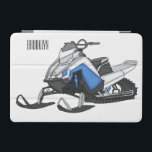 Snowmobile cartoon illustration  iPad mini cover<br><div class="desc">Snowmobile cartoon illustration</div>